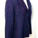 Coldwater Creek  Blazer Career Tweed Purple Jacket Sz P14 Photo 2