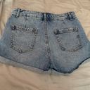 ZARA Blue Denim Shorts Photo 1