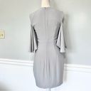 Keepsake Believer Cold Shoulder Mini Dress in Pale Gray Photo 4