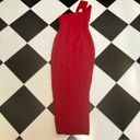 Keepsake Shooting Star One Shoulder Long Gown Bright Red Dress Side Slit Maxi XS Photo 5