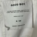 Good American NWT  Women's Good Boy White Ankle Wrap Jeans Size 8 Photo 6