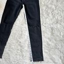 Pistola NWOT  Black Raw Hem Ripped Knee Distressed High Waist Jeans Sz 24/25 Photo 6