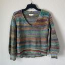 Lou & grey For LOFT Rainbow V-Neck Sweater Size XS Photo 0