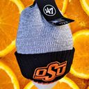 New 47 OSU Oklahoma State University Pom‎ Pom Knit Hat Gray Photo 0