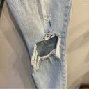 Abercrombie & Fitch Curve Love Distressed High Rise Mom Jeans Size 28 Photo 5