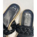 Marc Fisher  Jaime Espadrille Black Leather Sandals size 7 (b9) Photo 3