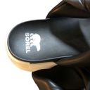 Sorel Viibe Puff Platform Sandal Slide Size 11 Black Summer Comfort Slip On Photo 4