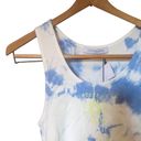 Daydreamer  La Eye Tie Dye Tank In Periwinkle Cloud Crop Tank L NWT Photo 2