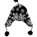 Women's Dale of Norway black white snowflake wool winter hat Photo 0