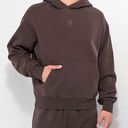 NINTH HALL Fundamentals Brown Wash Boxy Hoodie Photo 0