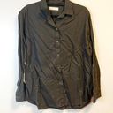 Everlane  Shirt Black Long Sleeve Button Up Collared Top Sz 14 GUC Women’s Work Photo 0