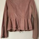 BCBGMAXAZRIA BCBG Blush colored leather jacket Photo 7