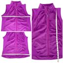 Peter Millar  Fleece Vest Warmth 4E Womens L Sleeveless Full Zip Soft Purple NWT Photo 9