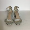 I. Miller  Womens Rhinestone Ankle Strap Block Heel Sandals Size 9 EUC Photo 4