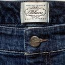 White House | Black Market WHBM Blanc Jeans Embellished Back Flap Pocket Straight Leg Jeans Size 4 Photo 8