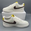 Nike Chic and Comfortable:  Women's Court Vision Low - Sail/Yellow/Brown Size 6.5 Photo 12