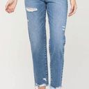 Vervet by Flying Monkey Distressed High Rise Mom Jeans Photo 1