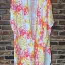 Torrid NWT  Pink Yellow Tie Dye Duster Kimono Women's Size 2/2X Photo 0