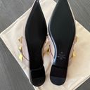 Valentino Garavani Valentino Beige Leather Rockstud-embellishment pointed-toe mules size 7.5 NEW! Photo 4