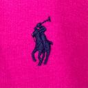 Polo  Ralph Lauren Sweatshirt Womens S Bright Pink Crewneck Pullover Blue Pony Photo 1