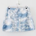 Beginning Boutique Laura Mini Skirt in Tie Dye Denim Photo 9