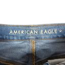 American Eagle  Womens 6 Baggy Jeans Light Wash High Rise Straight Leg Distressed Photo 2