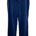 Tommy Hilfiger  Pants 16 Womens Navy‎ Blue Linen Blend Lightweight Drawstring Photo 0