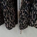 ZARA  || Bishop Sleeve Abstract Leopard Print Ruffled Dress Photo 7