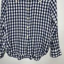 Denim & Supply Ralph Lauren  Women M Blue White Gingham Plaid Shirt Long Sleeve Photo 1