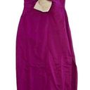 Lulumari  Dress Womens Small Pink Strapless Bow Satin Cocktail Anthropologie Photo 0