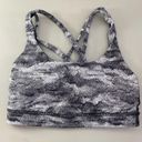 Lululemon  Energy Bra Power Luxtreme Hazy Days Black White size 4 Photo 5