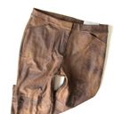 Chico's NWT  Faux Suede Wide Crop in Worn Luggage Brown Stretch Pants 0 / 4 Photo 3