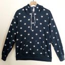 Alternative  BLUE AND WHITE STARS PULLOVER POCKET HOODIE SWEATER SWEATSHIRT TOP Photo 0