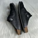 Birkenstock Black Leather Boston Clogs Photo 6