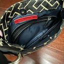 Tommy Hilfiger Monogrammed Black and Cream Crossbody Purse Photo 3