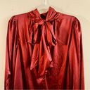 Badgley Mischka Belle  Dress Wine Red Gigi Mock Neck Long Sleeve Trapeze Sz 2 NWT Photo 11