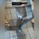 Blu Pepper NEW  Gray Plaid Button Down Open-Back Roll-Tab Sleeves ModCloth Top S Photo 6