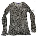 Miley Cyrus long sleeve camo style print black and grey knit lots of stretch Photo 0