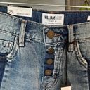 William Rast  High Rise Denim Jean Shorts Cutoffs Button Fly Women 25 Dual Upbeat Photo 4