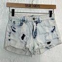 Vanilla Star Jeans Vanilla Star Acid Washed Distressed Jean Shorts Photo 3