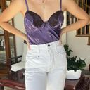 gilligan and o'malley Vintage Purple Satin Babydoll Slip Photo 3