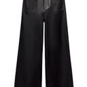 ZARA High-Waisted Faux Leather ZW Marine Straight Pants Photo 0