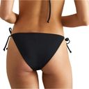 ONIA  Sting Bikini Bottom Black Tropical Floral XS Kate Triangle Cheeky $85 NEW Photo 1