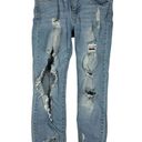 Cello  Junior Women's Light Wash Distressed Denim Jeans Size 3 Photo 0