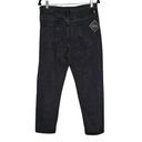 Zaful Zafal Womens Size L Black High Waisted Straight Leg Jeans NEW Minimalist Netural Photo 2