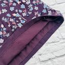 The Loft Ann‎ Taylor Pencil Skirt Women's Size 6 Plum Embroidered Floral Lined Mini Photo 8