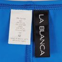 La Blanca  Blue Bikini Bottom Sz 12 NWOT Photo 3