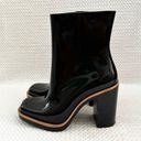 Melissa  Black Tan Trim Classic Heeled Rain Boot Booties EU 40 US 9 Photo 6