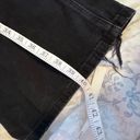 American Eagle  black distressed jeans Low rise Baggy Flare women size 6 short Photo 8