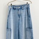 American Eagle Dreamy Drape Super High Rise Cargo Wide Leg Baggy Jeans Photo 3